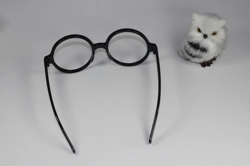 Action HP7 Harri Cosplay Glasses Toys Black Kids Adults Glasses Frame Halloween Party Gifts Toys Movie HP Magic Show Accessories