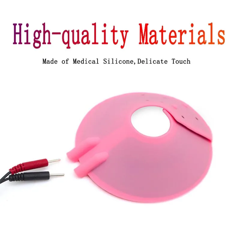 BDSM Bondage Electric Shock Nipple Sucker Clamp Electro Stim Sex Nipple Paste Pads Breast Stimulate Massage Pads Woman Sex Toys