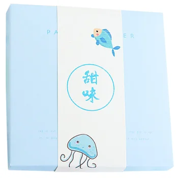 

1 Set of Notebook Decorative Stickers DIY Scrapbook Decals Self-Adhesive Cute Stickers Blue