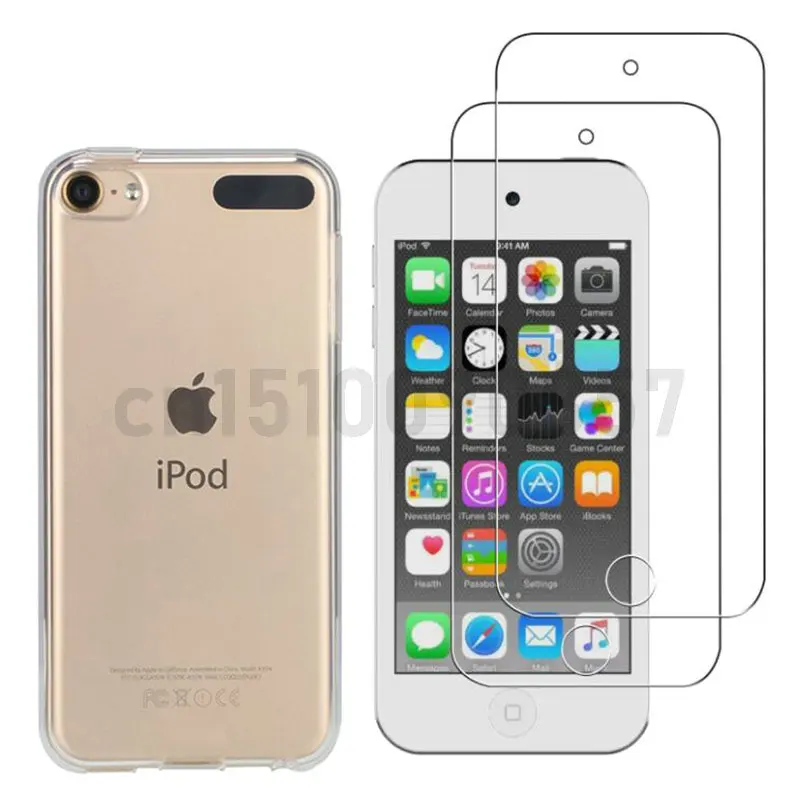Vetro Temperato 3 In 1 Per Apple Ipod Touch 5 6 7 Custodia Custodia Morbida Con Vetro Temperato Completo Per Apple Ipod Touch 5 6 7