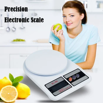 

5kg/7kg/10kg Digital Food Scale White Electronic Kitchen Scale LCD High Precision Measuring Tools Kitchen accessories