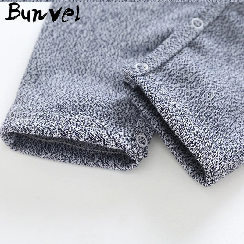 Bunvel/сезон осень-зима; Милые ромперы с ушками в виде кролика; комбинезон для малышей; комбинезоны для новорожденных; Комбинезоны для маленьких девочек и мальчиков