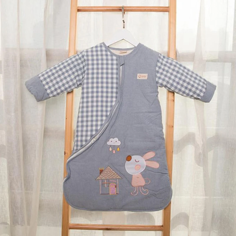 

Long Sleeve Kids Sleeping Bag Winter Cotton Swaddle Sleeping Bag 80cm Toddler Sleep Sack Winter Sleeping Bag Baby
