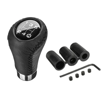 

Universal 5 Speed Car Leather Shift Knob Manual Gear Stick Shift Shifter Lever