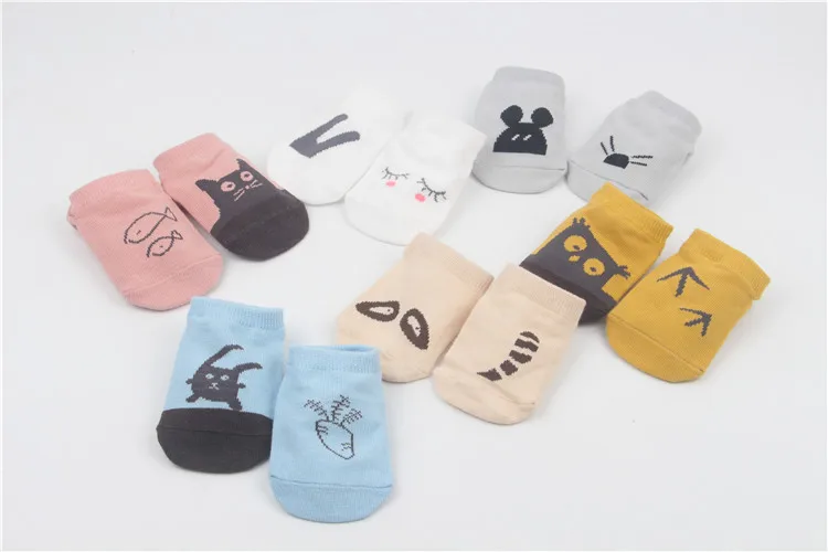 Infant Newborns Summer Thin Section Pure Cotton 0-1-Year-Old Baby Floor Socks Anti-slip Foot Sock Socks 6-12 Month Short
