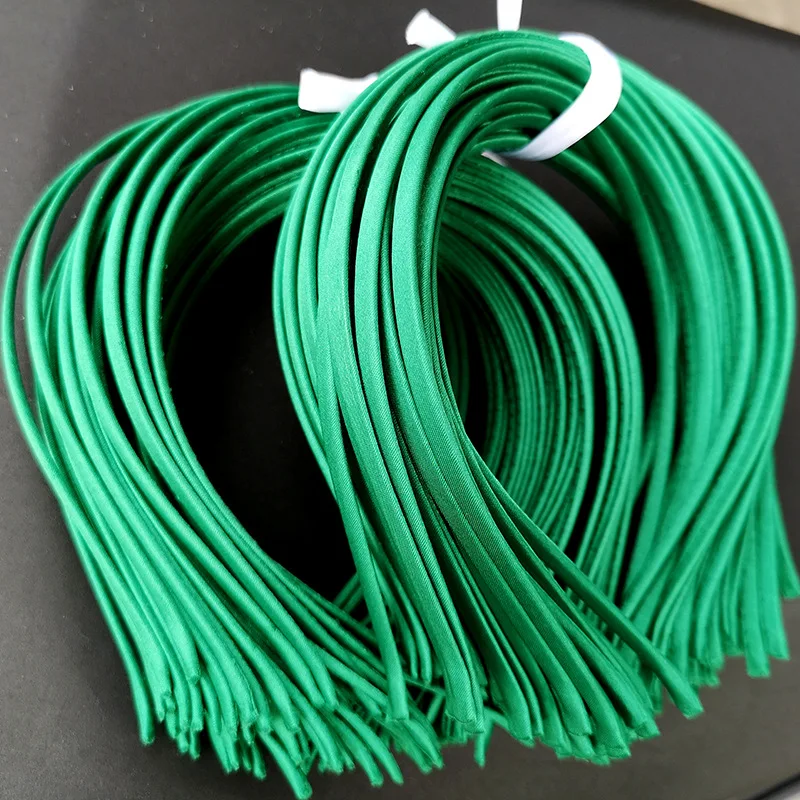 green deep Детская Милая металлическая повязка на голову ручной работы для девочек, обруч для волос аксессуары для модных вечерние украшения для детских игрушек, головной убор - Цвет: green deep