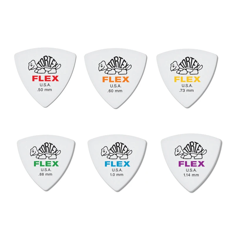 

Электрогитара Dunlop FELX 456, аксессуары для басов, гитарный треугольный гитарный Пинцет 0,5/0,6/0,73/0,88/1,0/1,14 мм