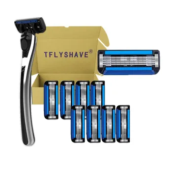 

TFLYSHAVE Forious 5 Sharp Trimmer Replacement Razor Blade for Men Personal Care Stainless Steel 5 Layer Razor Body Washing