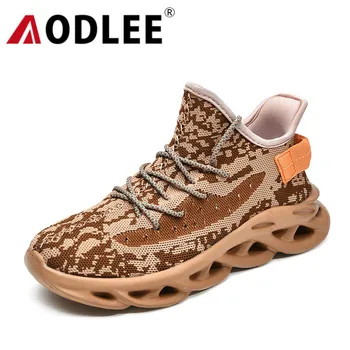 

Sneakers Men Casual Shoes Flyknit Breathable Men Sport Shoes Fashion Cheap Men Light Running Shoes Plus Size Dropshipping AODLEE