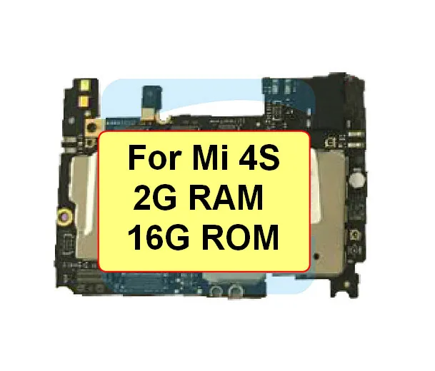 1 шт. для Xiaomi 4S Mi MI4S 2G RAM 16GB ROM Материнская плата логическая замена | Мобильные