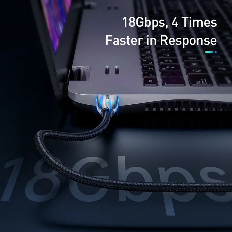 Baseus High Speed V2.0 HDMI Cable 4K Video Cable For TV Monitor Digital Splitter PS4 Swith Box Projector HDMI Wire Cord 5M