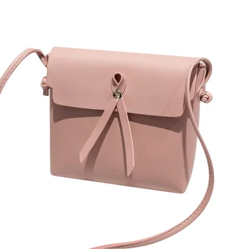 

Women Candy Colors Tassel High Quality PU Square Bag Fashion Shoulder Messenger Bags 19*6*17CM