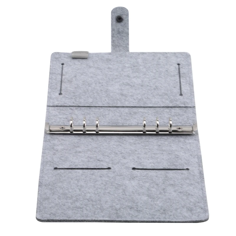 A5 A6 Felt shell fabric notebook Loose Leaf Notebook Paper Planner Inner Page ring binder Stationery Gift Traveler Journal 4