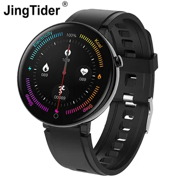 

DT18 Heart Rate Monitor Smart Watch 1.4 inch Round Screen Blood Pressure Oxygen Monitor Fitness Tracker Bracelet IP67 Waterproof