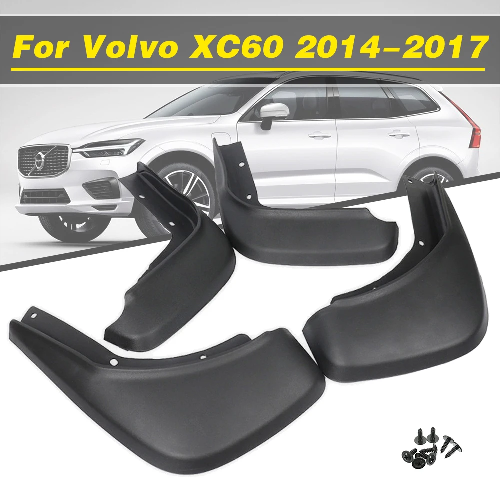 4pcs For Volvo Xc60 2014 2015 2016 2017 Accessories Car Mudflaps Front