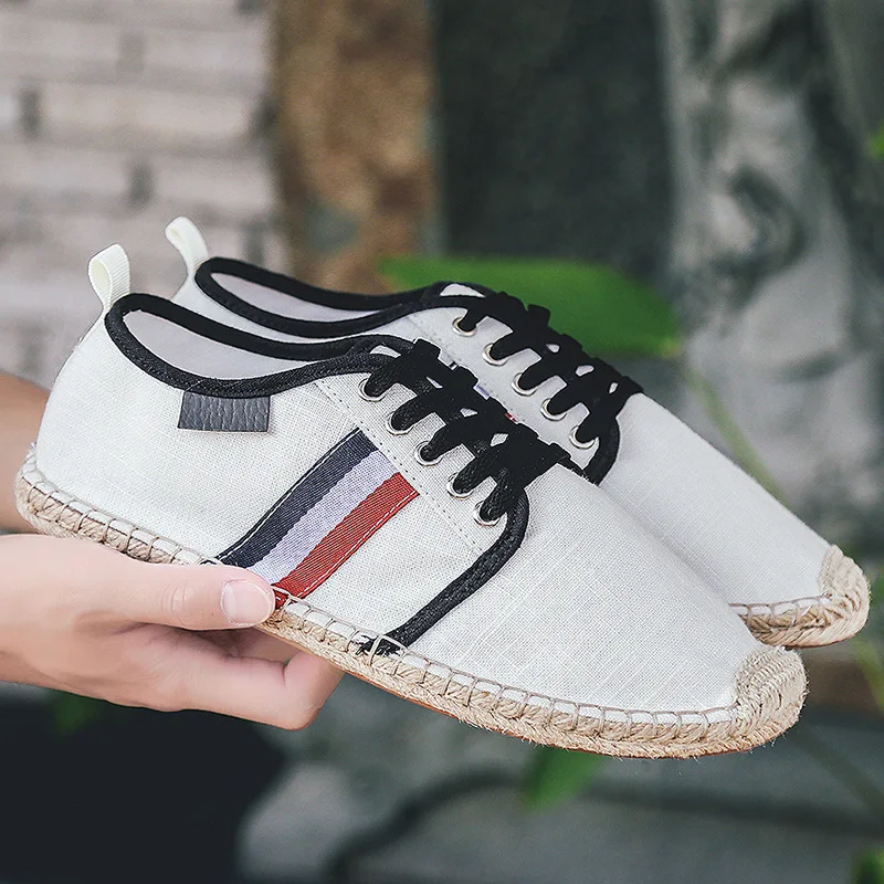 

2019 Summer New Style Handmade Cloth Shoes Chinese-style Linen Shoes Weaving Rope Shoes Fisherman Shoes