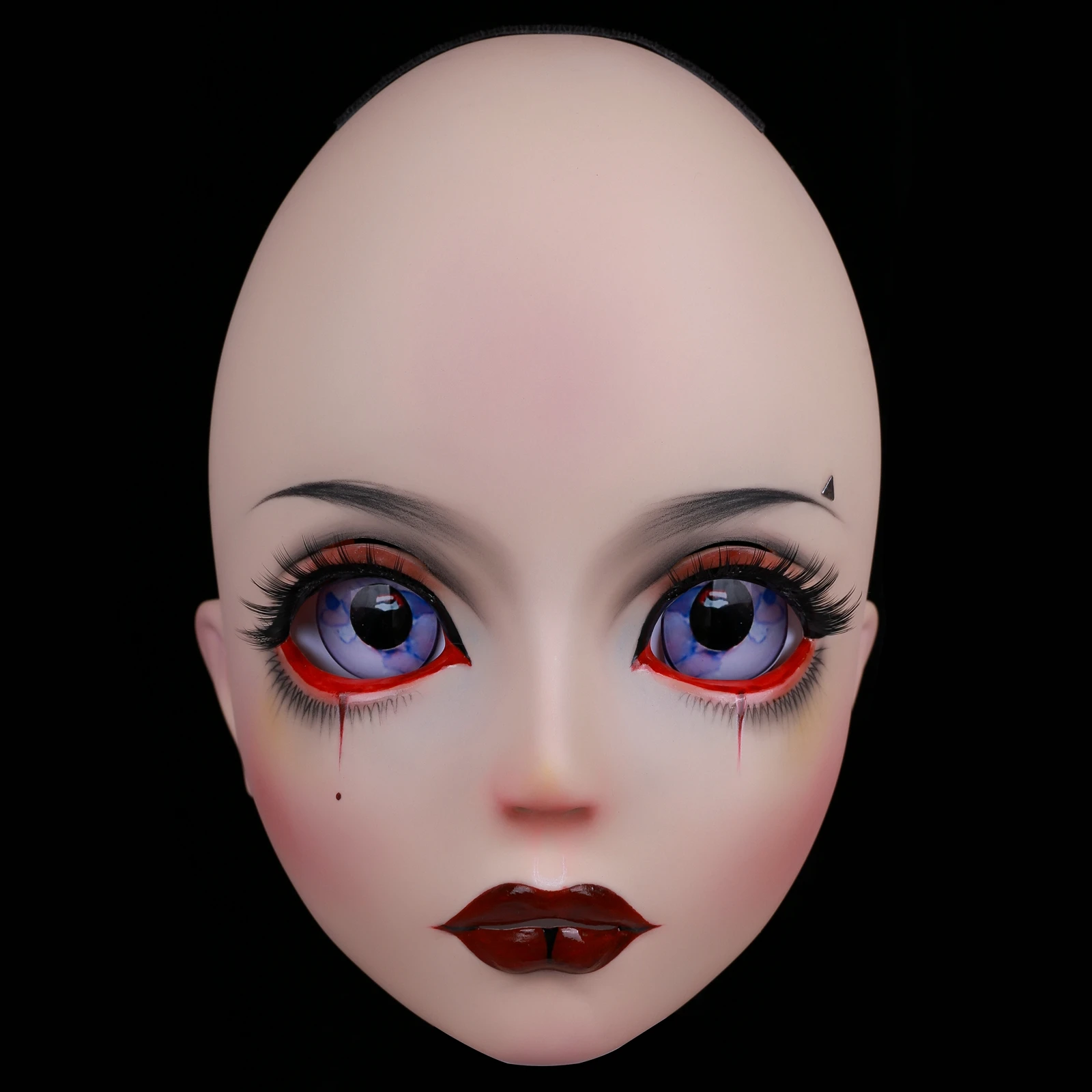 S09) HIDOLLS ручная работа женская девочка Смола половина головы Косплей Японская ролевая игра BJD кигуруми маска Трансвестит кукольная маска