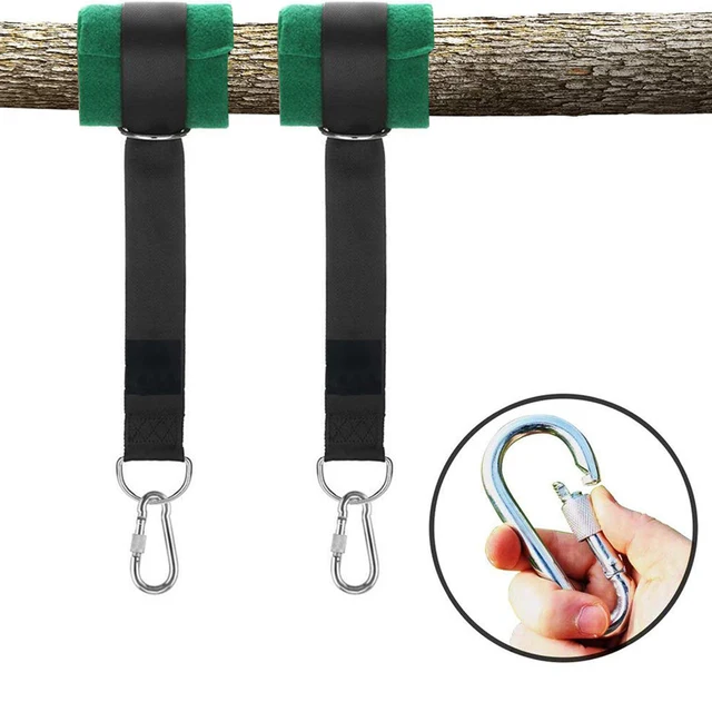 550kg Anging Kit Hook Load Capacity Outdoor Swing Hammock Tree Hanging W/Straps Carabiner Camping Fittings Accession 6