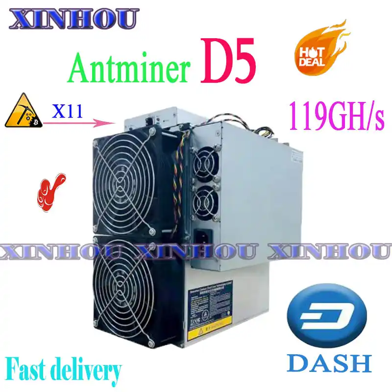 The Newest X11 ASIC Miner Bitmain Antminer D5 119GH/s With PSU Dash Miner  Better Than D3 Z9mini S9 Baikal BK X X10 BK G28 M3 M10|Network Switches| -  AliExpress