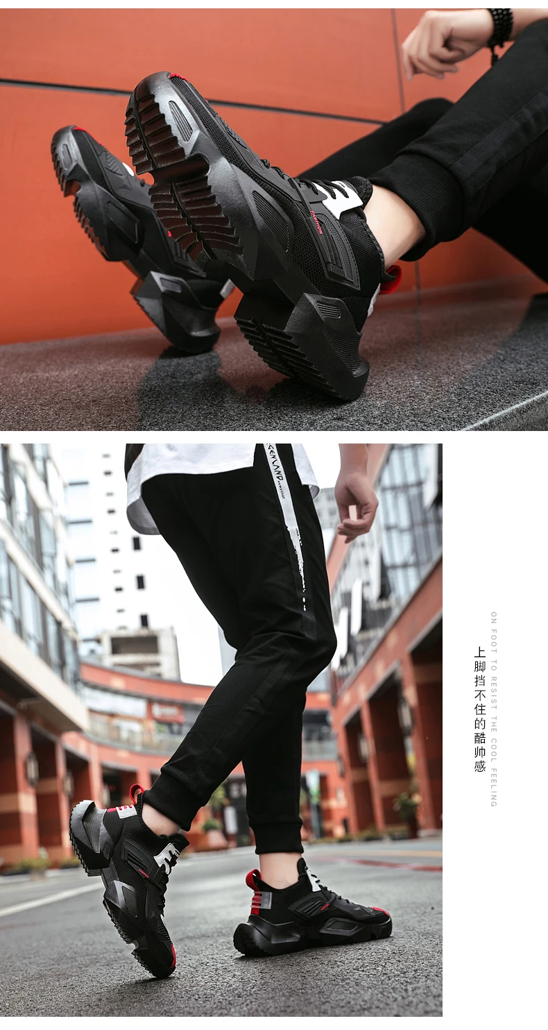 Baideng Trend мужская Беговая обувь дышащая кроссовки для мужчин прогулочная Легкая спортивная обувь высокого качества спортивная обувь