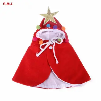 

S/M/L Pet Cat Clothes Funny Christmas Hallowen Costumes Winter Warm Plush Cat Coat Small Cat Kitten Hoodie Puppy Dog Clothes