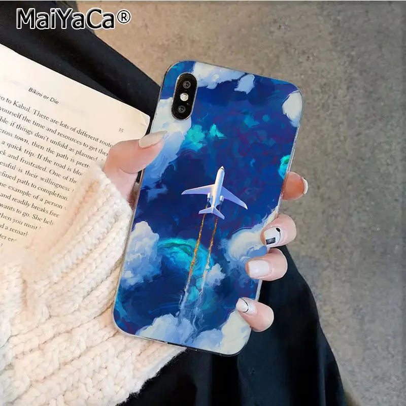 A11 MaiYaCa путешествие самолет кабина Силиконовый ТПУ чехол для телефона Apple iphone 11 pro 8 7 66S Plus X XS MAX 5s SE XR сотовые телефоны - Color: A11