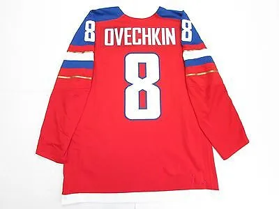 8 Alex Ovechkin русская национальная Мужская Ретро футболка с вышивкой для хоккея, сшитая по индивидуальному заказу с любым номером и именем