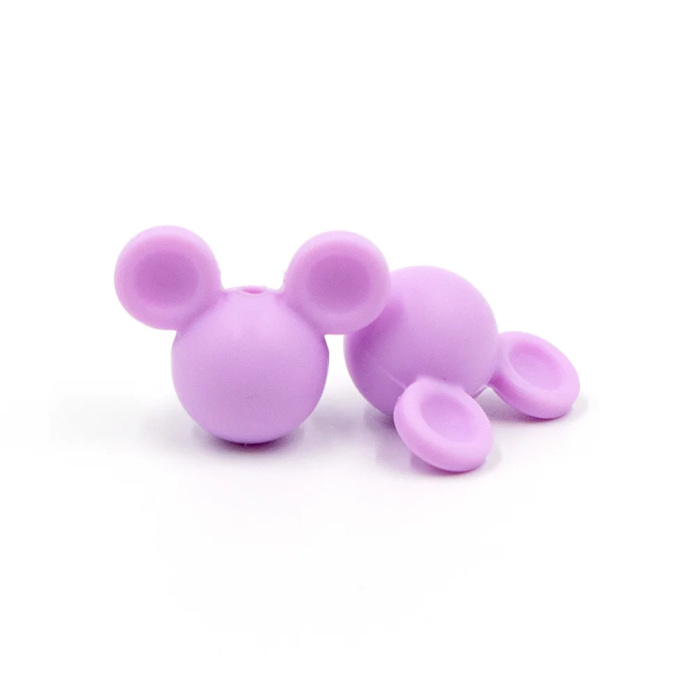 10Pcs Sweet lilac 2 шт./5 шт./10 шт. силиконовые бусины «божья коровка» BPA Бесплатно Детские Прорезыватели для зубов детские соски-пустышки для мыши для детей DIY ожерелье для изготовления бусин - Color: 10Pcs Sweet lilac