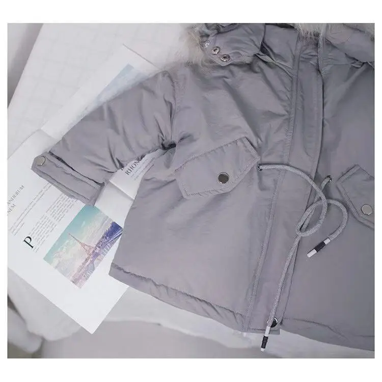 Зимний Детский пуховик зимняя куртка для мальчиков Одежда для маленьких мальчиков зимние пальто для девочек пуховик для девочек зимняя детская одежда для снежной погоды-30