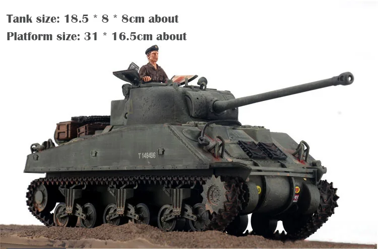 Прекрасный 1:32 Второй мировой войны Светлячок Танк модель+ платформа+ солдат сплава Коллекция Модель