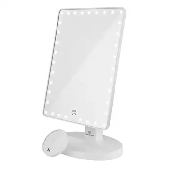 

3X Magnifying Mirrors Vanity LED Makeup Mirror 360 Dgree Rotating Single-sided Touch Screen Cosmetic Mirror With Dimmable Bulbs