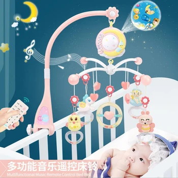 

Baby Rattles Crib Mobiles Toy Holder Rotating Mobile Bed Bell Musical Box Projection 0-12 Months Newborn Infant Baby Boy Toys