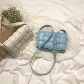 

PASSIONFANCY Small Weave Flap Bags For Women New Good Quality Fashion PU Leather Shoulder Crossbody Bag Female Summer Handbags