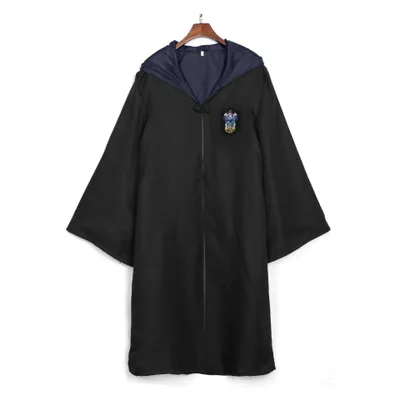 Халат накидка плащ с галстуком шарф палочка Поттер очки Ravenclaw Gryffindor Hufflepuff костюм Слизерин для взрослых Поттер Косплей - Цвет: Ravenclaw
