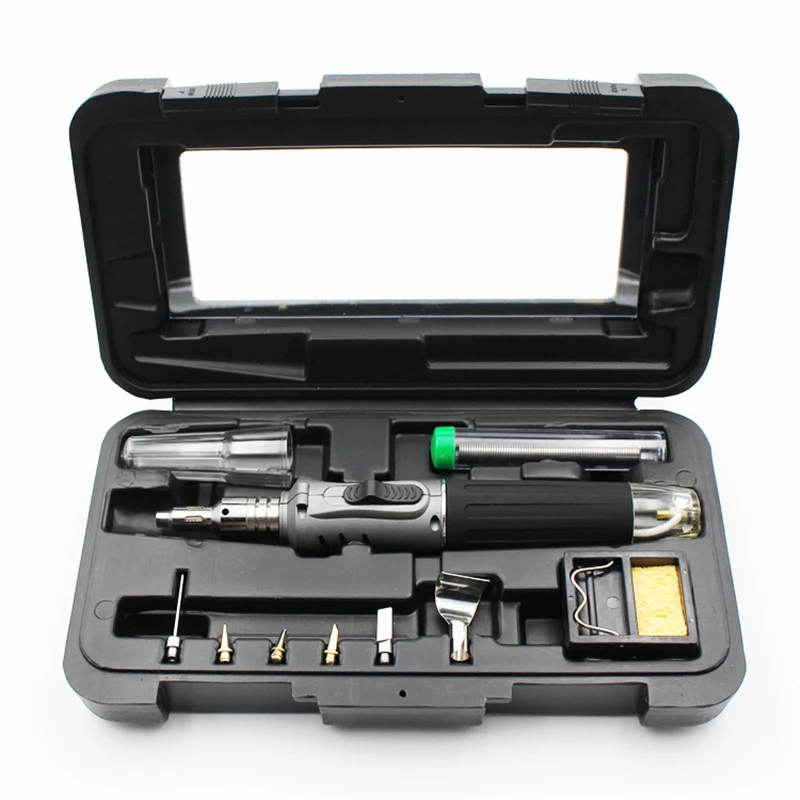 

10-in-1 Quality Cordless Welding Torch Kit HS-1115K Butane Gas Soldering Iron Kit Welding Gun Ignition Butane Gas Soldering Iron