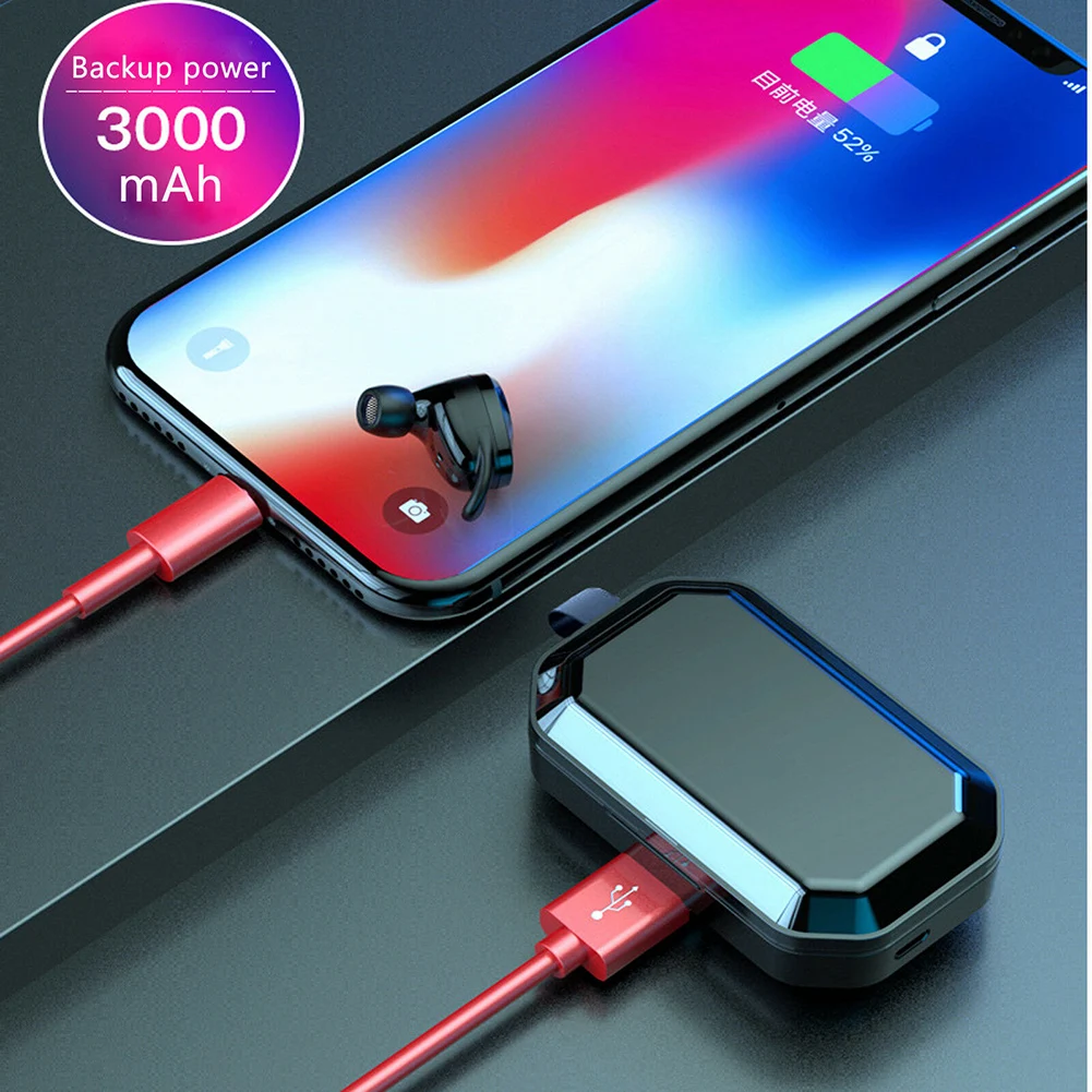 Waterproof TWS Wireless Bluetooth 5 0 Earphone Stereo In Ear Earbuds with Mic for xiaomi samsung huawei iphone