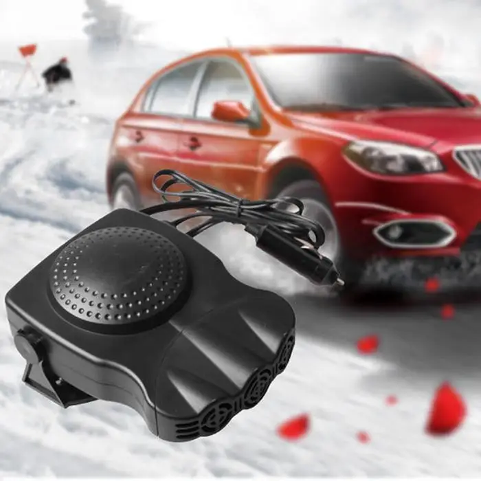 Нагреватель воздуха для автомобиля Defroster 12V отопление 150 Вт красный/черный и 0,4 кг охлаждающая машина