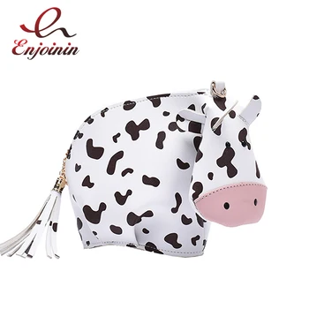 

Funky Cute Cow Design Girls Fashion Purses and Handbags Casual Shoulder Bags for Women Clutch Bag Crossbody Bag Tote Bag Bolsas