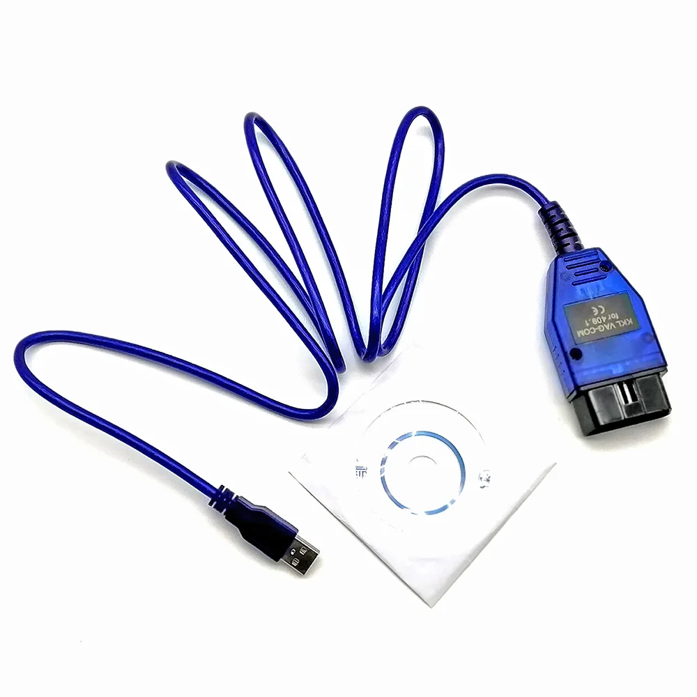 USB кабель KKL CH340 чип VAG COM 409 1 OBD2 OBDII диагностический сканер для VW Audi Seat Skoda|ПО| |