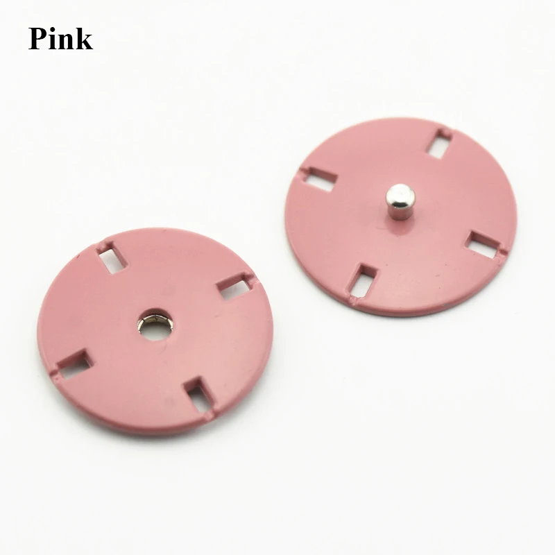 pink 5 шт. 10-25 мм круглые металлические кнопки золотого цвета для одежды DIY пуговицы для одежды аксессуары для шитья одежды - Цвет: pink