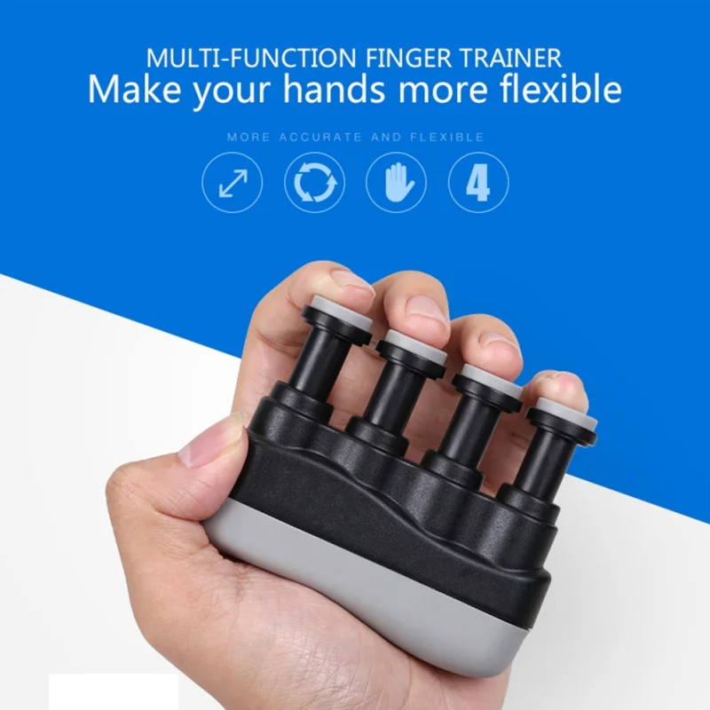 

Adult Children Finger Flexible Trainer Guitar Finger Exerciser Strengthener Training Device Piano Hand Grip Practice