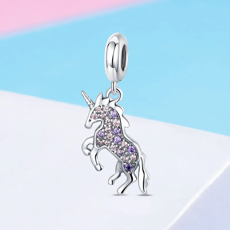 

CodeMonkey 100% 925 Sterling Silver Unicorn Charm Bead Fit Original Pandora Bracelets Bangle Pendant Luxury Jewelry Making 996