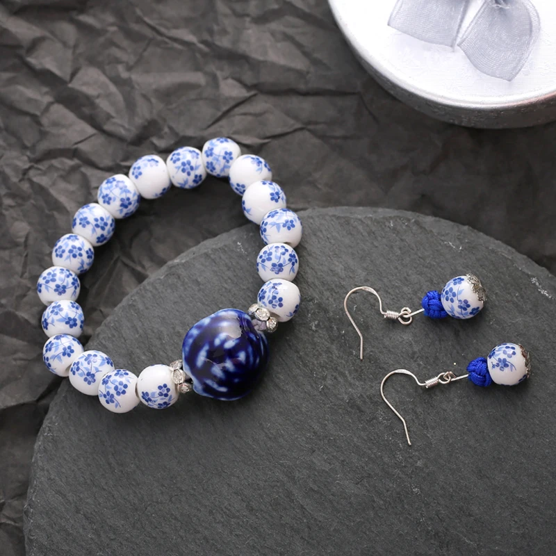 Модные керамические ювелирные изделия ручной работы в современном китайском