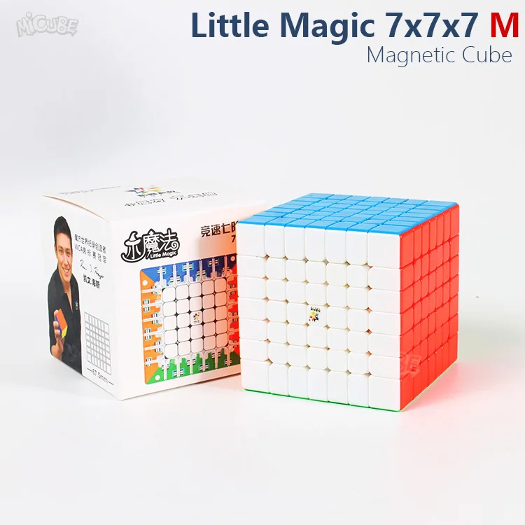 7x7x7 куб головоломка MagicYuxin маленькая Магия 7x7 куб магнитный и Regualrl без наклеек магнит Cubo Magico M Детские игрушки подарок