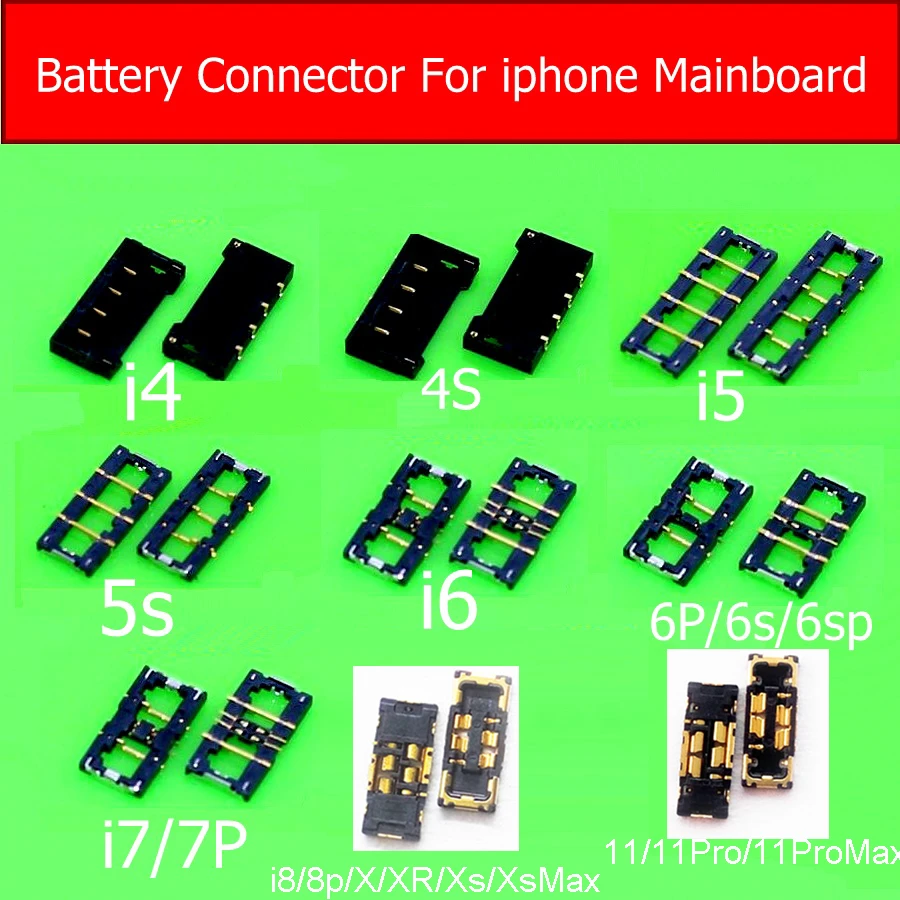Inline Fpc Battery Connector Holder For Iphone 4s 5s 6 7 8 Plus Inner Clip Motherboard For Iphone Xs Max Xr 11 12 Pro Max Se Aliexpress Cellphones Telecommunications
