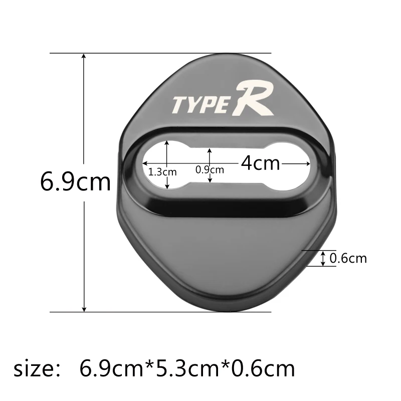 Car Door Lock Protective Covers Case For Honda Typer Civic Type R Accord CRV Hrv Jazz Car Styling Accessories 4pcs
