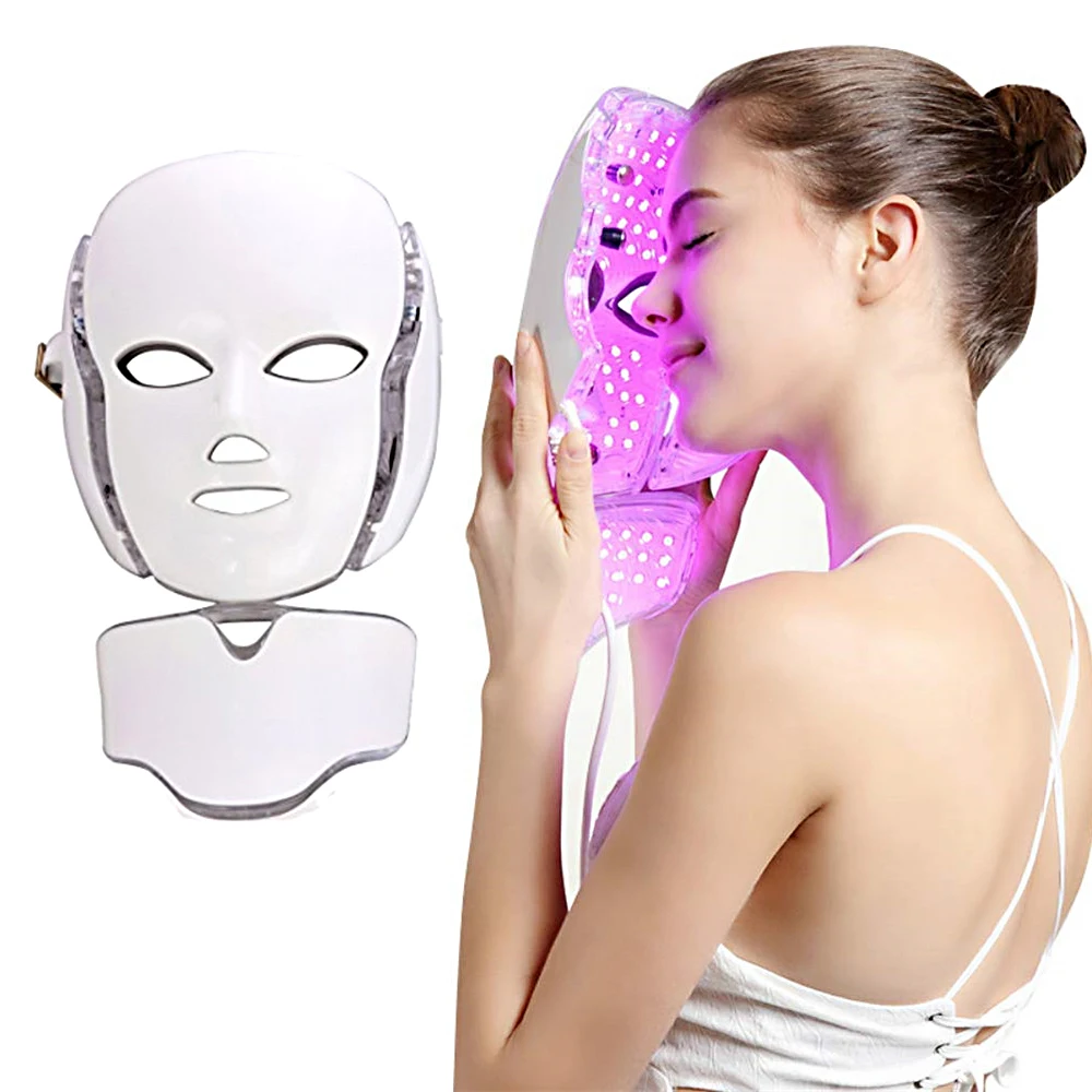 

7 Colors Face Mask Machine Photon Therapy Light Skin Care Wrinkle Acne Removal Face Beauty Tool LED Facial Mask Therapy