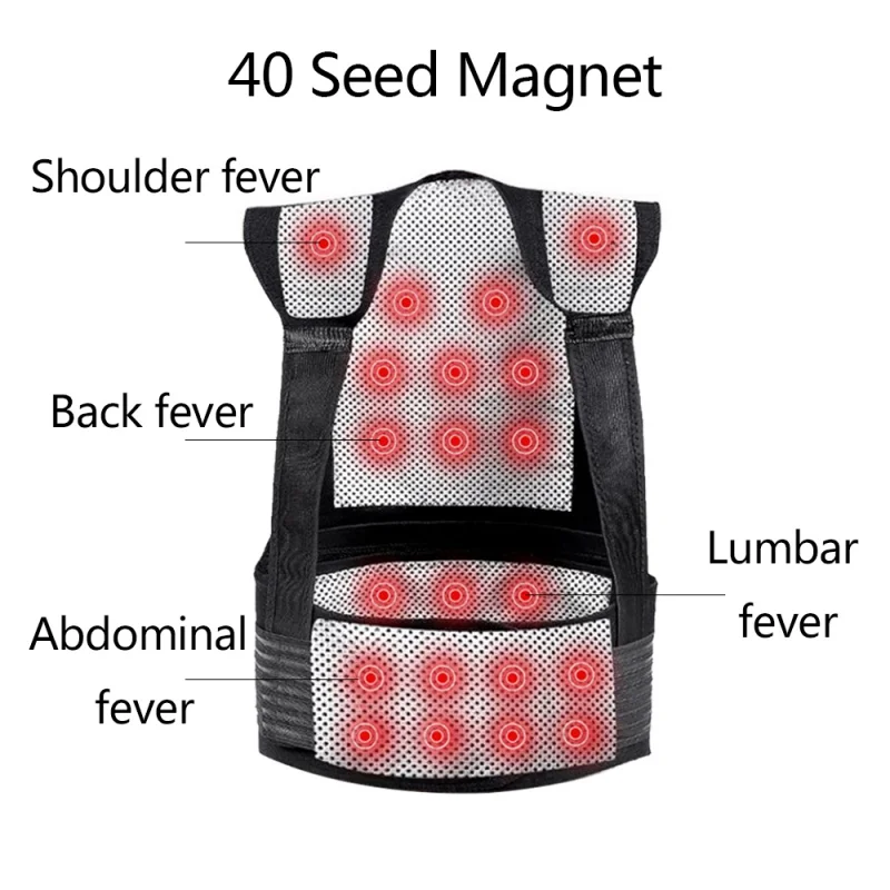 Защитный жилет на плече, тепловая подушка, САМОНАГРЕВАЮЩАЯСЯ задняя талия, теплый поддерживающий пояс, магнитный терапевтический жилет
