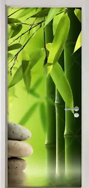 3D Door Sticker Mural Wallpaper Modern Poster Stone Candle Flower Self Adhesive PVC Waterproof Decal Renovation Home Decoration - Цвет: Door LXR5795-11