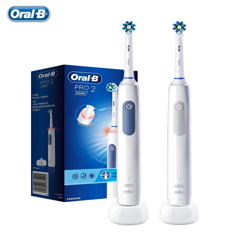 Oral B Pro2 2000 3d Sonic-rotation Smart Electric Toothbrush Recharge Teeth Whitening Timer Brush Visible Pressure Sensor 2 Mode - Electric Toothbrush - AliExpress Oral B Pro2 2000 3d Sonic-rotation Smart Electric Toothbrush Recharge Teeth Whitening Timer Brush Visible Pressure Sensor 2 Mode - Electric Toothbrush - AliExpress
